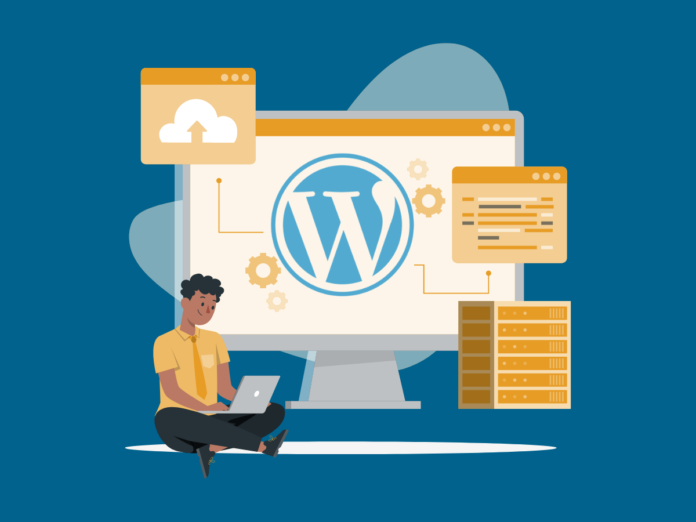 Image of young person sitting with laptop searching for Why WordPress Hosting is better