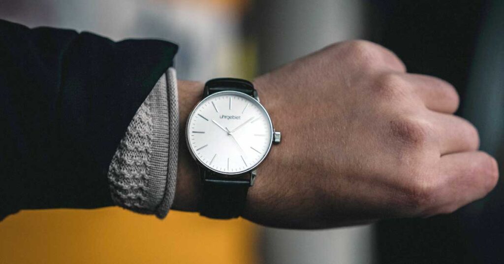 Image of a watch on a wrist