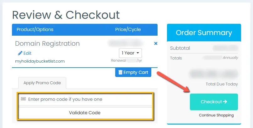Step 5 - Review your order