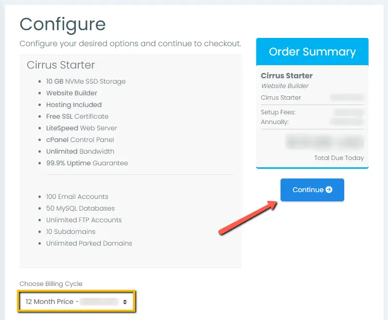 Step 4 - Configure your billing cycle