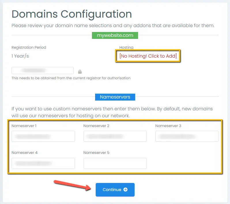 Step 6 - Configure Your Domain Settings