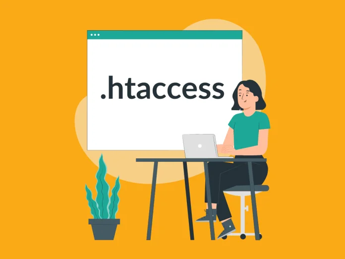 Image of person finding and editing their .htaccess file