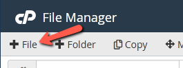 Create a file in the directory