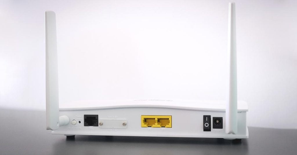 Image of internet router to connect with ISP
