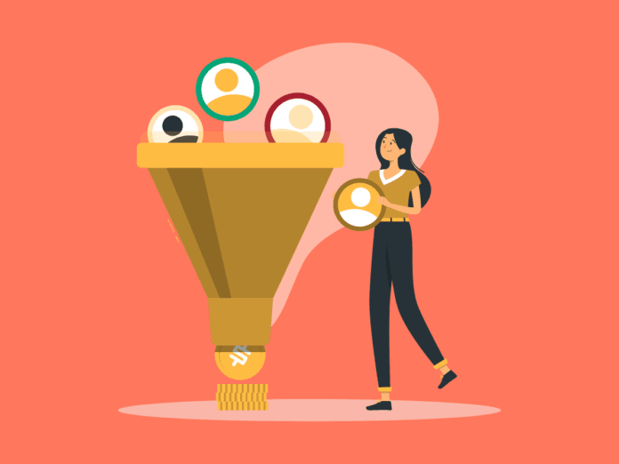 Image of a person standing next to a funnel to whitelist email in cPanel
