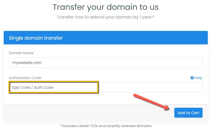 Step 5 - Enter the authorization code